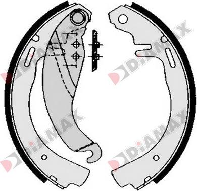 Diamax N01189 - Jeu de mâchoires de frein cwaw.fr