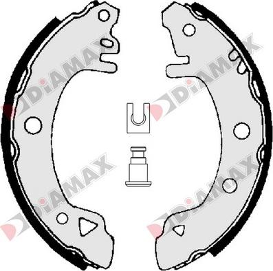 Diamax N01185 - Jeu de mâchoires de frein cwaw.fr