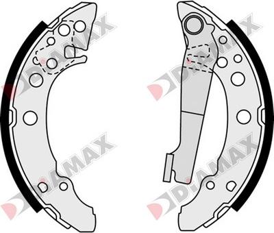 Diamax N01124 - Jeu de mâchoires de frein cwaw.fr