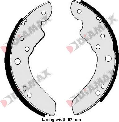 Diamax N01179 - Jeu de mâchoires de frein cwaw.fr