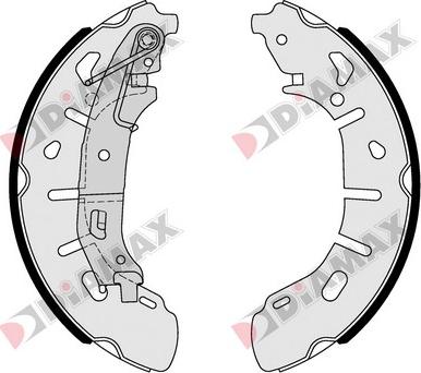 Diamax N01171 - Jeu de mâchoires de frein cwaw.fr