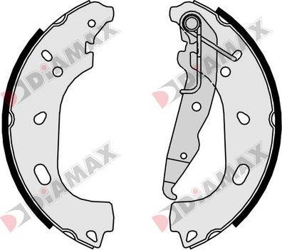 Diamax N01362 - Jeu de mâchoires de frein cwaw.fr