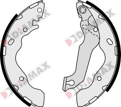 Diamax N01306 - Jeu de mâchoires de frein cwaw.fr