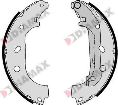 Diamax N01328 - Jeu de mâchoires de frein cwaw.fr