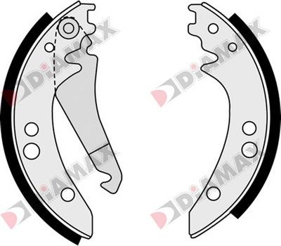 Diamax N01322 - Jeu de mâchoires de frein cwaw.fr