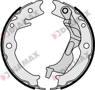 Diamax N01370 - Jeu de mâchoires de frein, frein de stationnement cwaw.fr