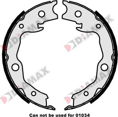 Diamax N01373 - Jeu de mâchoires de frein, frein de stationnement cwaw.fr