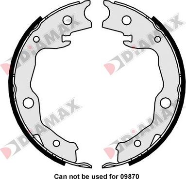 Diamax N01377 - Jeu de mâchoires de frein, frein de stationnement cwaw.fr