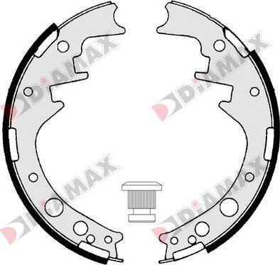 Diamax N01240 - Jeu de mâchoires de frein cwaw.fr