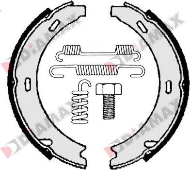 Diamax N01262 - Jeu de mâchoires de frein, frein de stationnement cwaw.fr