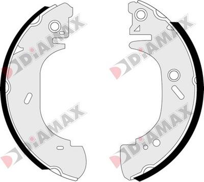 Diamax N01283 - Jeu de mâchoires de frein cwaw.fr