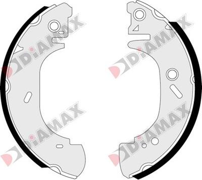 Diamax N01282 - Jeu de mâchoires de frein cwaw.fr