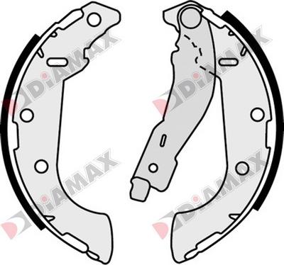 Diamax N01287 - Jeu de mâchoires de frein cwaw.fr