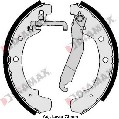 Diamax N01235 - Jeu de mâchoires de frein cwaw.fr