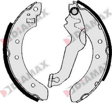 Diamax N01231 - Jeu de mâchoires de frein cwaw.fr