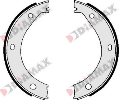 Diamax N01224 - Jeu de mâchoires de frein, frein de stationnement cwaw.fr