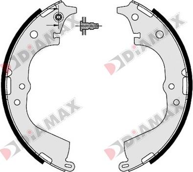 Diamax N01274 - Jeu de mâchoires de frein cwaw.fr