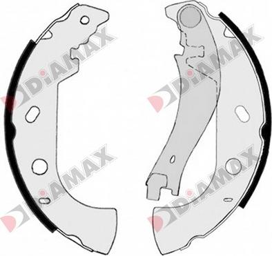 Diamax N01276 - Jeu de mâchoires de frein cwaw.fr