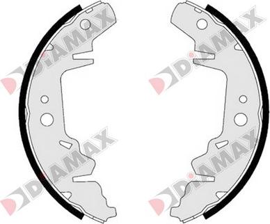 Diamax N01278 - Jeu de mâchoires de frein cwaw.fr