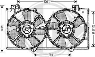 Diederichs 5625102 - Ventilateur, refroidissement du moteur cwaw.fr