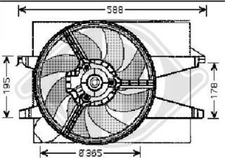 Diederichs 1404001 - Ventilateur, refroidissement du moteur cwaw.fr