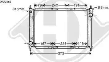 Diederichs 8440509 - Radiateur, refroidissement du moteur cwaw.fr