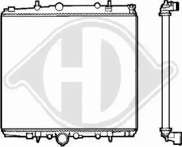 Diederichs 8409202 - Radiateur, refroidissement du moteur cwaw.fr