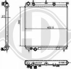 Diederichs 8400504 - Radiateur, refroidissement du moteur cwaw.fr