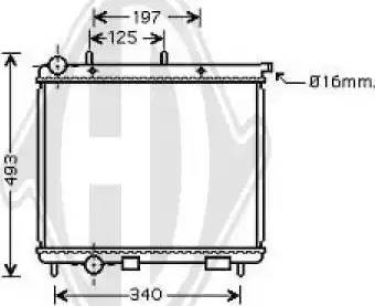 Diederichs 8400005 - Radiateur, refroidissement du moteur cwaw.fr