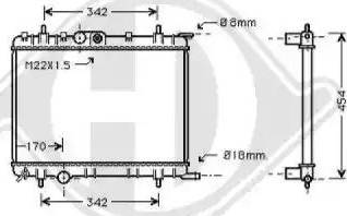 Diederichs 8407101 - Radiateur, refroidissement du moteur cwaw.fr