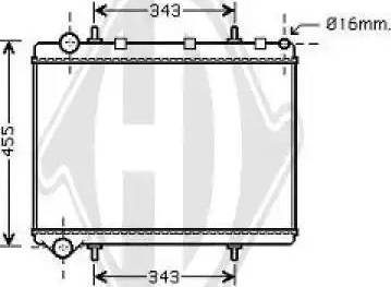 Diederichs 8407203 - Radiateur, refroidissement du moteur cwaw.fr