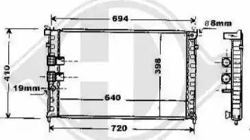 Diederichs 8424105 - Radiateur, refroidissement du moteur cwaw.fr