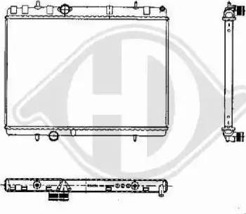 Diederichs 8424304 - Radiateur, refroidissement du moteur cwaw.fr