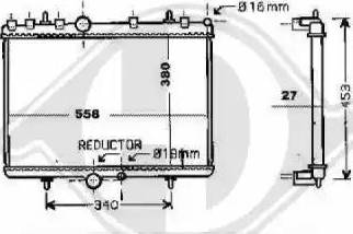 Diederichs 8424306 - Radiateur, refroidissement du moteur cwaw.fr