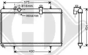 Diederichs 8424303 - Radiateur, refroidissement du moteur cwaw.fr