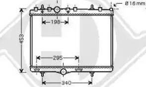 Diederichs 8424302 - Radiateur, refroidissement du moteur cwaw.fr