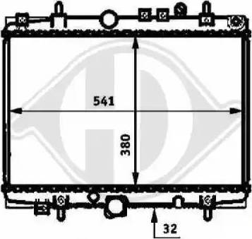 Diederichs 8424204 - Radiateur, refroidissement du moteur cwaw.fr