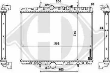 Diederichs 8424206 - Radiateur, refroidissement du moteur cwaw.fr