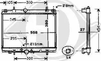 Diederichs 8424207 - Radiateur, refroidissement du moteur cwaw.fr