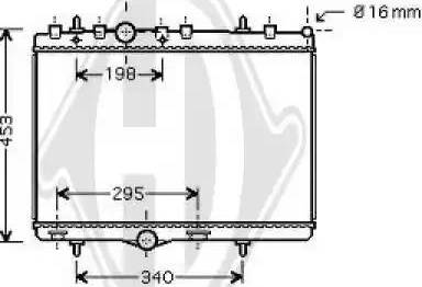 Diederichs 8422604 - Radiateur, refroidissement du moteur cwaw.fr