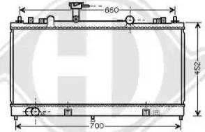 Diederichs 8562504 - Radiateur, refroidissement du moteur cwaw.fr