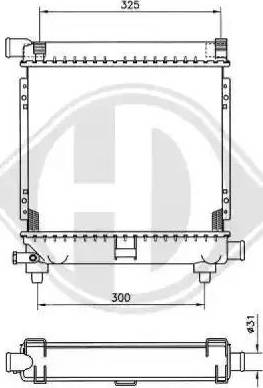 Diederichs 8500335 - Radiateur, refroidissement du moteur cwaw.fr