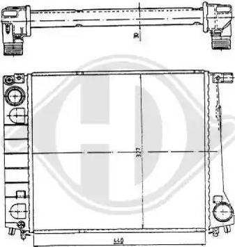 Diederichs 8500293 - Radiateur, refroidissement du moteur cwaw.fr