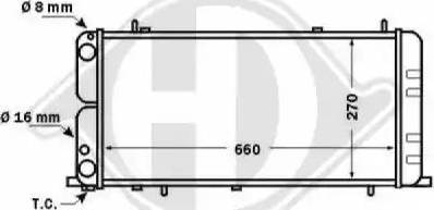 Diederichs 8501465 - Radiateur, refroidissement du moteur cwaw.fr