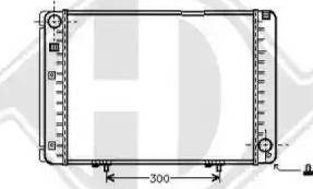 Diederichs 8501135 - Radiateur, refroidissement du moteur cwaw.fr