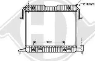 Diederichs 8501333 - Radiateur, refroidissement du moteur cwaw.fr