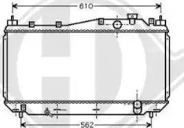 Diederichs 8520802 - Radiateur, refroidissement du moteur cwaw.fr