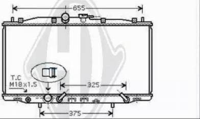 Diederichs 8521907 - Radiateur, refroidissement du moteur cwaw.fr