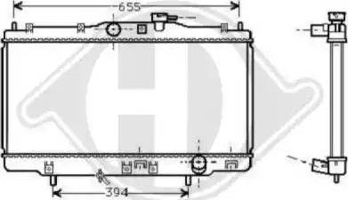 Diederichs 8521701 - Radiateur, refroidissement du moteur cwaw.fr