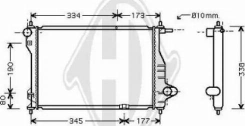 Diederichs 8693105 - Radiateur, refroidissement du moteur cwaw.fr